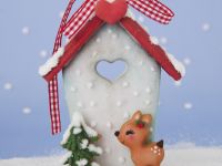 2D Gingerbread House Christmas Ornaments