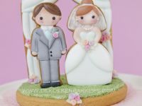 3D Cookie Wedding Cake Topper